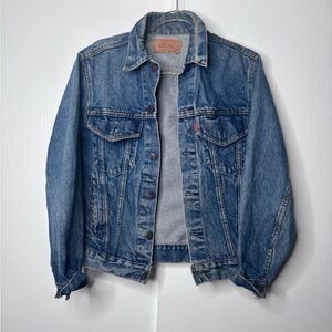 Vintage Levis Jacket Mens 36R XS Denim Blue Jean Worn 70506-0214 USA